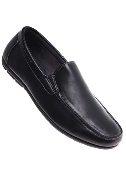 Czarne wsuwane półbuty mokasyny /F3-3 18026 T383/ ze sklepu Pantofelek24.pl w kategorii Mokasyny męskie - zdjęcie 184955364
