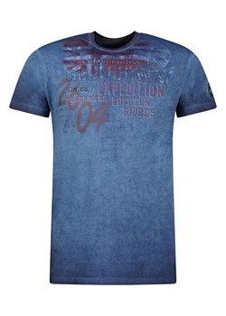 Geographical Norway Koszulka &quot;Jelegant&quot; w kolorze granatowym ze sklepu Limango Polska w kategorii T-shirty męskie - zdjęcie 184955883