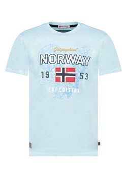 Geographical Norway Koszulka &quot;Juitre&quot; w kolorze błękitnym ze sklepu Limango Polska w kategorii T-shirty męskie - zdjęcie 184955943