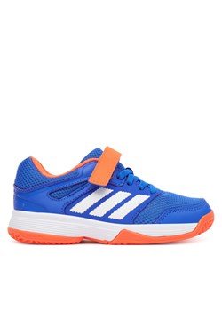 adidas Buty halowe Speedcourt Indoor JR1681 Niebieski ze sklepu MODIVO w kategorii Buty sportowe dziecięce - zdjęcie 184957432