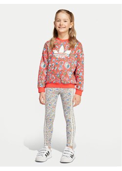 adidas Komplet bluza i legginsy Liberty London JV7803 Granatowy Loose Fit ze sklepu MODIVO w kategorii Komplety dziewczęce - zdjęcie 184957460