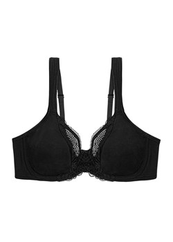 Triumph biustonosz miękki z fiszbinami Modern Lace+Cotton 10207538-0004, Kolor czarny, Rozmiar 75B, Triumph ze sklepu Primodo w kategorii Biustonosze - zdjęcie 184958803