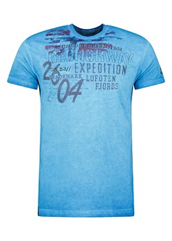 Geographical Norway Koszulka &quot;Jelegant&quot; w kolorze niebieskim ze sklepu Limango Polska w kategorii T-shirty męskie - zdjęcie 184959053