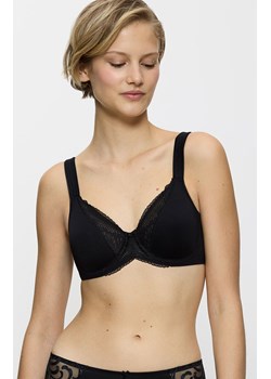 Triumph biustonosz miękki z fiszbinami Modern Lace+Cotton 10207538-0004, Kolor czarny, Rozmiar 75B, Triumph ze sklepu Intymna w kategorii Biustonosze - zdjęcie 184959160