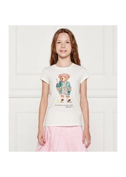 POLO RALPH LAUREN T-shirt | Regular Fit ze sklepu Gomez Fashion Store w kategorii Bluzki dziewczęce - zdjęcie 184959690