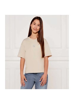 Calvin Klein Jeans T-shirt | Relaxed fit ze sklepu Gomez Fashion Store w kategorii Bluzki dziewczęce - zdjęcie 184959774
