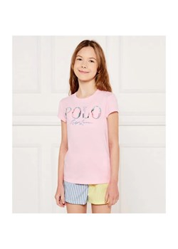 POLO RALPH LAUREN T-shirt | Regular Fit ze sklepu Gomez Fashion Store w kategorii Bluzki dziewczęce - zdjęcie 184959901
