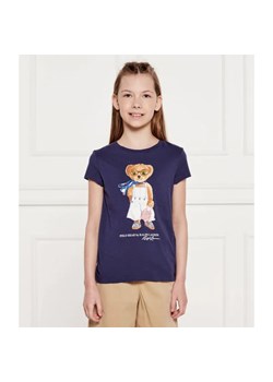 POLO RALPH LAUREN T-shirt | Regular Fit ze sklepu Gomez Fashion Store w kategorii Bluzki dziewczęce - zdjęcie 184959933