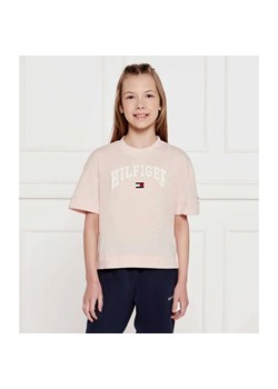 Tommy Hilfiger T-shirt | Regular Fit ze sklepu Gomez Fashion Store w kategorii Bluzki dziewczęce - zdjęcie 184960053
