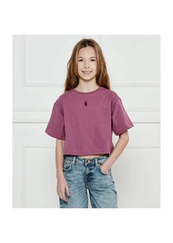 POLO RALPH LAUREN T-shirt | Cropped Fit ze sklepu Gomez Fashion Store w kategorii Bluzki dziewczęce - zdjęcie 184960172