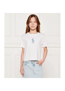 POLO RALPH LAUREN T-shirt | Regular Fit ze sklepu Gomez Fashion Store w kategorii Bluzki dziewczęce - zdjęcie 184960300