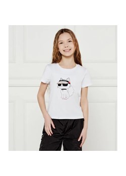 Karl Lagerfeld Kids T-shirt | Regular Fit ze sklepu Gomez Fashion Store w kategorii Bluzki dziewczęce - zdjęcie 184960341