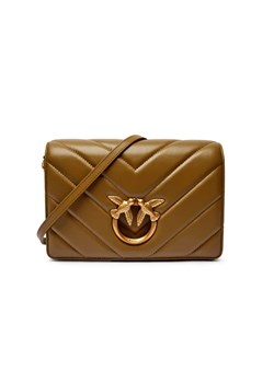 Pinko Skórzana torebka na ramię LOVE CLICK CLASSIC ze sklepu Gomez Fashion Store w kategorii Listonoszki - zdjęcie 184962231