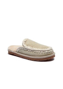 MOU Skórzane obuwie domowe FULL ESKIMO STITCH | z dodatkiem wełny ze sklepu Gomez Fashion Store w kategorii Kapcie damskie - zdjęcie 184962383