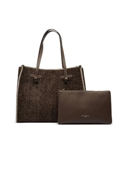 GIANNI CHIARINI Skórzana shopperka + saszetka BORSA PELLE ze sklepu Gomez Fashion Store w kategorii Torby Shopper bag - zdjęcie 184962873