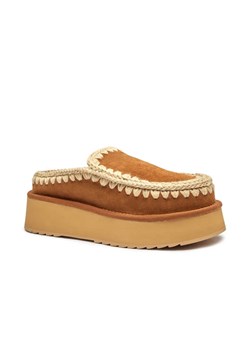 MOU Skórzane mule Clog Eskimo ze sklepu Gomez Fashion Store w kategorii Klapki damskie - zdjęcie 184963212