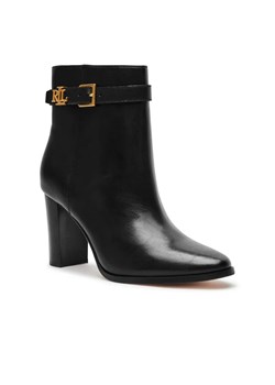 LAUREN RALPH LAUREN Skórzane botki na słupku BAILEY ze sklepu Gomez Fashion Store w kategorii Botki - zdjęcie 184963244