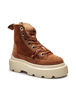 INUIKII Skórzane botki na platformie MATILDA SHEARLING ze sklepu Gomez Fashion Store w kategorii Botki - zdjęcie 184963321