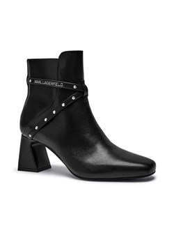 Karl Lagerfeld Skórzane botki na słupku BEATA ze sklepu Gomez Fashion Store w kategorii Botki - zdjęcie 184963440