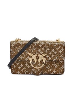 Pinko Skórzana torebka wieczorowa LOVE ONE MINI LIGHT CL ze sklepu Gomez Fashion Store w kategorii Kopertówki - zdjęcie 184963463