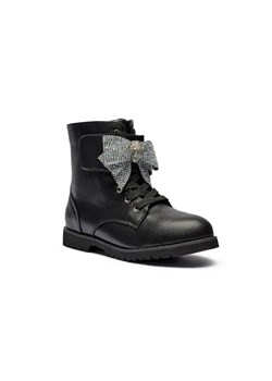 Kurt Geiger Skórzane botki KENSINGTON STRAP BOW ze sklepu Gomez Fashion Store w kategorii Buty zimowe dziecięce - zdjęcie 184963660
