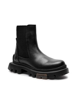 HUGO Skórzane sztyblety Fabyan_ChBootie_LT ze sklepu Gomez Fashion Store w kategorii Botki - zdjęcie 184963703