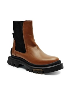 HUGO Skórzane sztyblety Fabyan_ChBootie_LT ze sklepu Gomez Fashion Store w kategorii Botki - zdjęcie 184963744