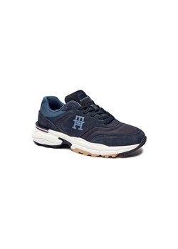 Tommy Hilfiger Skórzane sneakersy M RUNNER X VENTILE MIX ze sklepu Gomez Fashion Store w kategorii Buty sportowe męskie - zdjęcie 184964182