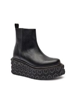 Patrizia Pepe Skórzane botki na platformie STIVALI ze sklepu Gomez Fashion Store w kategorii Botki - zdjęcie 184964263