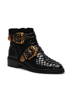 Kurt Geiger Skórzane bikery MADDOX ze sklepu Gomez Fashion Store w kategorii Botki - zdjęcie 184964300
