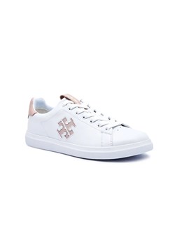 TORY BURCH Skórzane sneakersy DOUBLE T HOWELL COURT ze sklepu Gomez Fashion Store w kategorii Buty sportowe damskie - zdjęcie 184964753