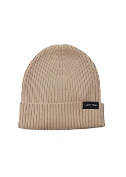 Calvin Klein Czapka CLASSIC RIB BEANIE | z dodatkiem kaszmiru ze sklepu Gomez Fashion Store w kategorii Czapki zimowe męskie - zdjęcie 184965191