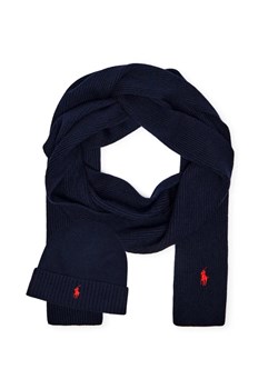 POLO RALPH LAUREN Wełniany szal + czapka ze sklepu Gomez Fashion Store w kategorii Czapki zimowe męskie - zdjęcie 184965894