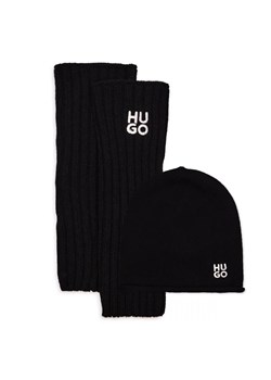 HUGO Czapka + rękawiczki Sylan | z dodatkiem wełny i kaszmiru ze sklepu Gomez Fashion Store w kategorii Czapki zimowe damskie - zdjęcie 184965984