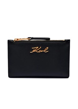 Karl Lagerfeld Skórzany portfel K/SIGNATURE SLIM ze sklepu Gomez Fashion Store w kategorii Portfele damskie - zdjęcie 184968272