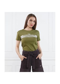 Aeronautica Militare T-shirt | Slim Fit ze sklepu Gomez Fashion Store w kategorii Bluzki damskie - zdjęcie 184968842