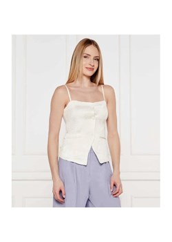 TWINSET Top | Slim Fit | z dodatkiem lnu ze sklepu Gomez Fashion Store w kategorii Bluzki damskie - zdjęcie 184968924