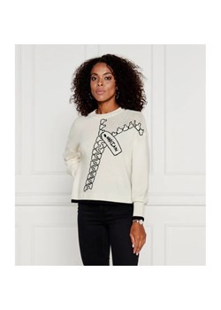 Marc Cain Wełniany sweter | Loose fit | z dodatkiem kaszmiru ze sklepu Gomez Fashion Store w kategorii Swetry damskie - zdjęcie 184969302