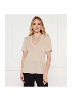 BOSS ORANGE Lniany t-shirt C_Ela_1 | Regular Fit ze sklepu Gomez Fashion Store w kategorii Bluzki damskie - zdjęcie 184970194