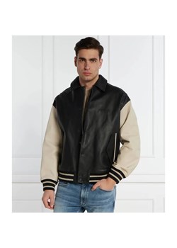 HUGO Skórzana kurtka bomber                                                                                    Lugos | Regular Fit ze sklepu Gomez Fashion Store w kategorii Kurtki męskie - zdjęcie 184970543