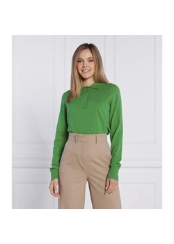 Samsøe Samsøe Wełniane polo | Regular Fit ze sklepu Gomez Fashion Store w kategorii Bluzki damskie - zdjęcie 184971091