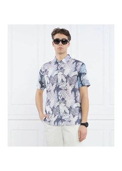 GUESS Koszula SS ECO RAYON INDGO T | Slim Fit ze sklepu Gomez Fashion Store w kategorii Koszule męskie - zdjęcie 184971114