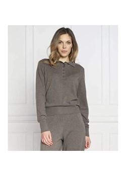 Samsøe Samsøe Wełniane polo | Regular Fit ze sklepu Gomez Fashion Store w kategorii Bluzki damskie - zdjęcie 184971244