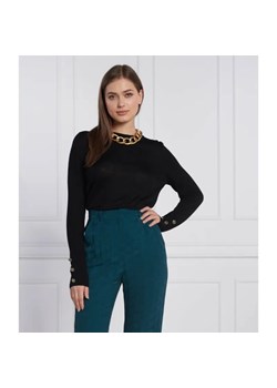 Michael Kors Wełniany sweter MERINO BUTTON | Regular Fit ze sklepu Gomez Fashion Store w kategorii Swetry damskie - zdjęcie 184971250