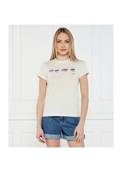 Karl Lagerfeld T-shirt IKON | Regular Fit ze sklepu Gomez Fashion Store w kategorii Bluzki damskie - zdjęcie 184971323