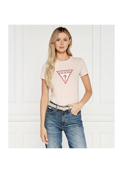 Guess Jeans T-shirt ICONIC | Slim Fit ze sklepu Gomez Fashion Store w kategorii Bluzki damskie - zdjęcie 184972011