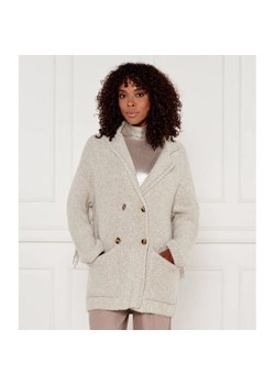 Marella SPORT Kardigan Mastice | Loose fit | z dodatkiem wełny ze sklepu Gomez Fashion Store w kategorii Swetry damskie - zdjęcie 184972691