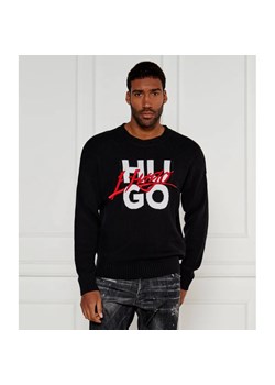 HUGO Sweter Semou | Loose fit ze sklepu Gomez Fashion Store w kategorii Swetry męskie - zdjęcie 184972743