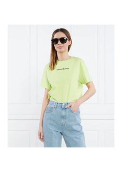 Tommy Jeans T-shirt SERIF LINEAR | Regular Fit ze sklepu Gomez Fashion Store w kategorii Bluzki damskie - zdjęcie 184972834