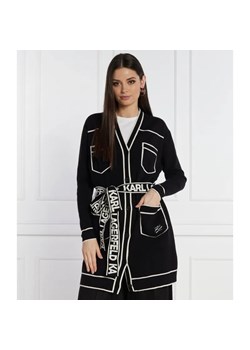 Karl Lagerfeld Kardigan | Relaxed fit | z dodatkiem wełny ze sklepu Gomez Fashion Store w kategorii Swetry damskie - zdjęcie 184973174